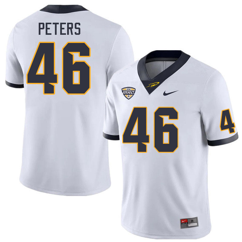 Toledo Rockets #46 Jeremiah Peters College Football Jerseys Stitched Sale-White